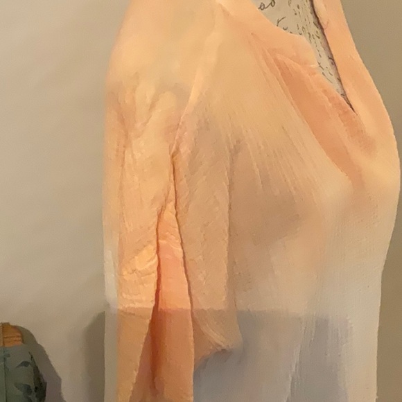 LA MIEL Orange and Pink Boxy Blouse - Picture 2 of 3